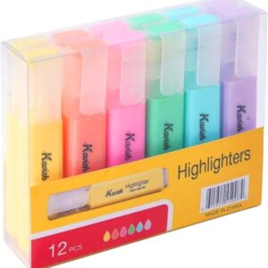 Kavish 12 Pcs Highlighters,6 Soft Colors