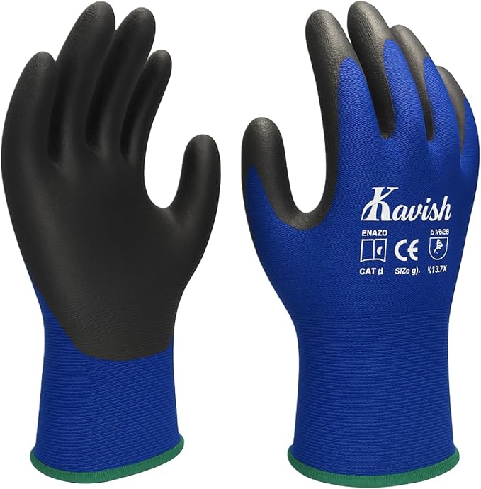 Kavish 12 Pairs Woolen Cotton Work Gloves - Image 4