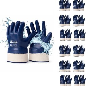 Kavish Blue Nitrile Coated Work Gloves