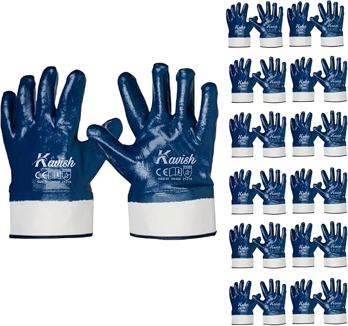 Kavish Blue Safety Work Gloves,