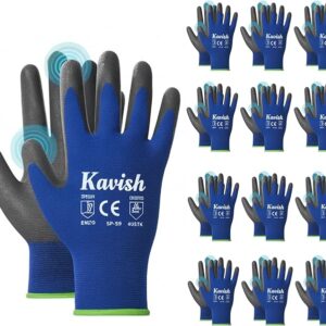 Kavish 12 Pairs Woolen Cotton Work Gloves