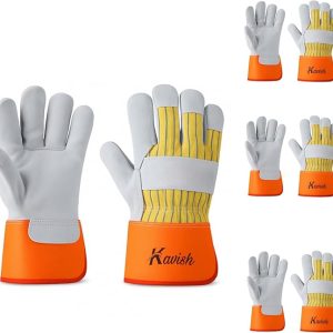 Kavish Safety Work Gloves – Leather, Nitrile