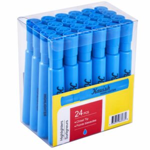Kavish 24 Pcs Blue Highlighters,